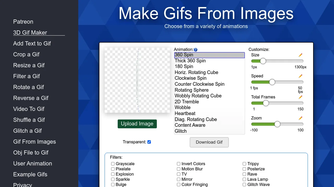 Screenshot 1 of 3D Gif Maker