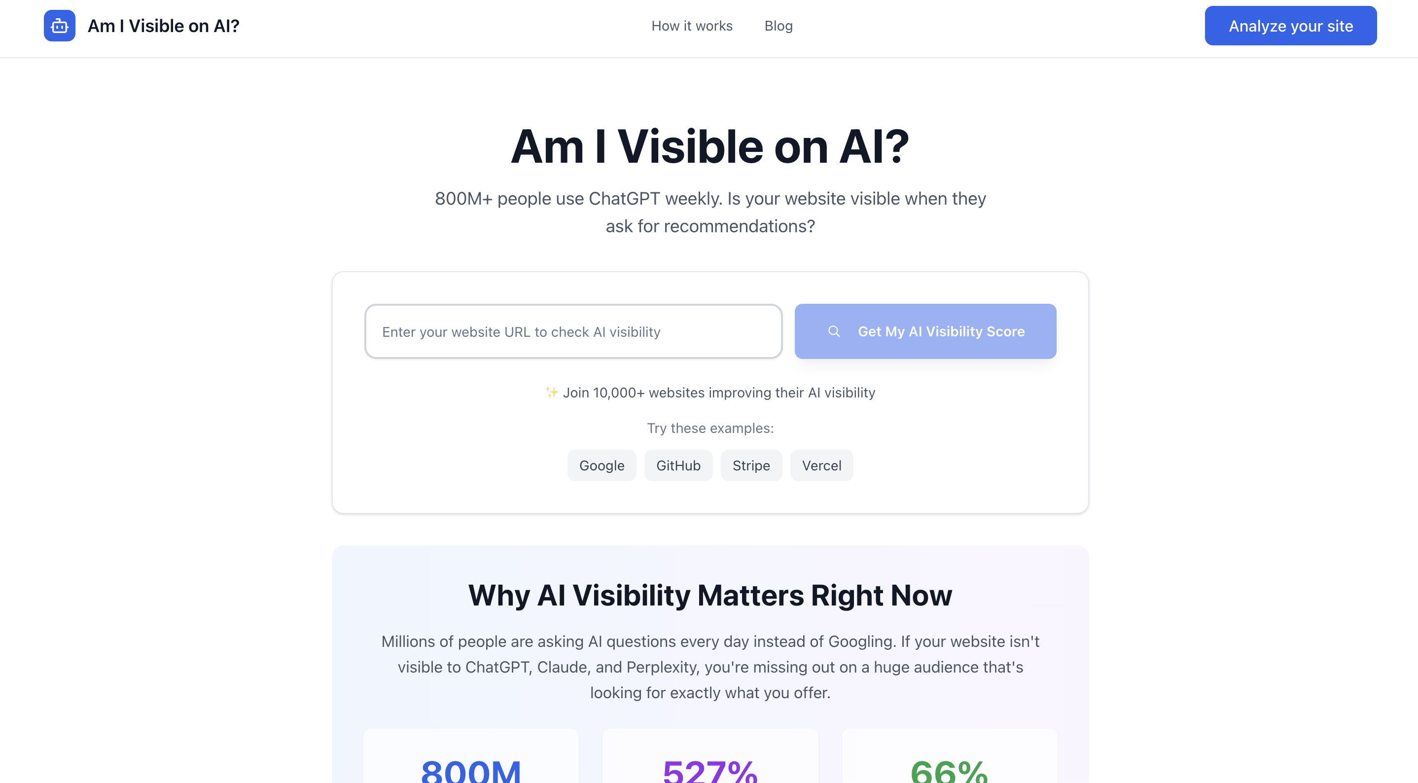 Screenshot 2 of Am I Visible on AI?