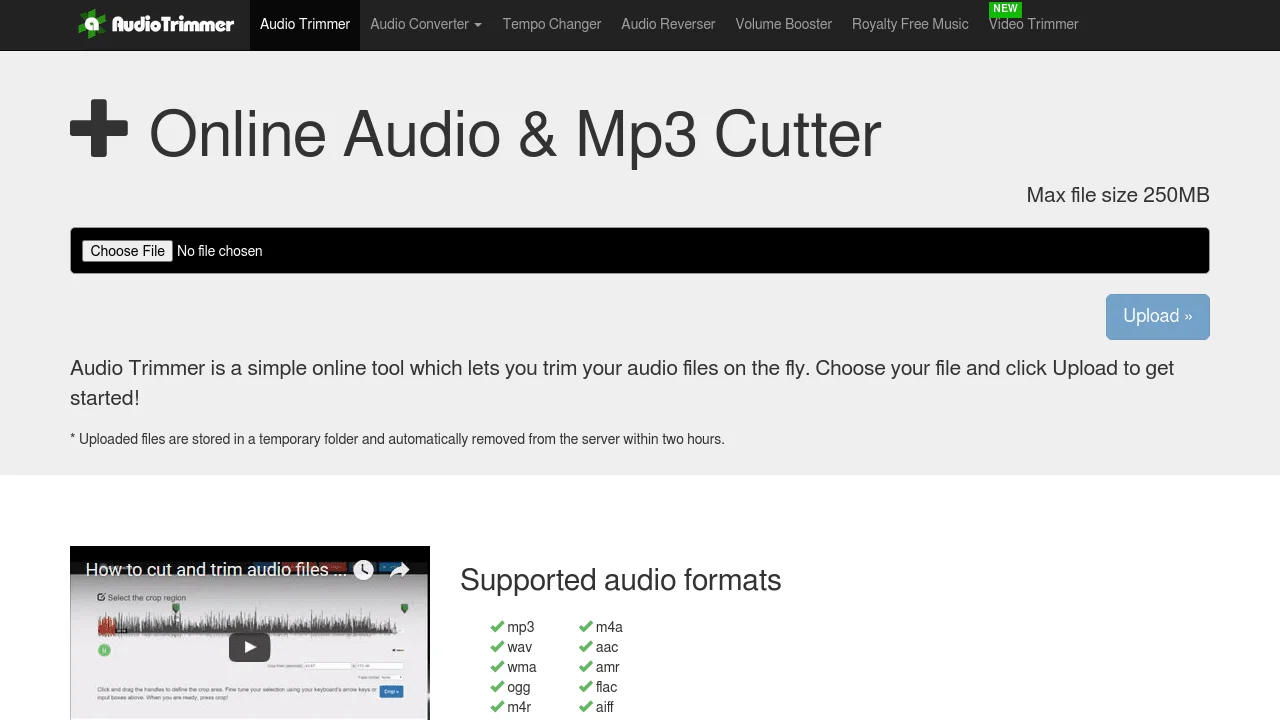 Screenshot 1 of AudioTrimmer