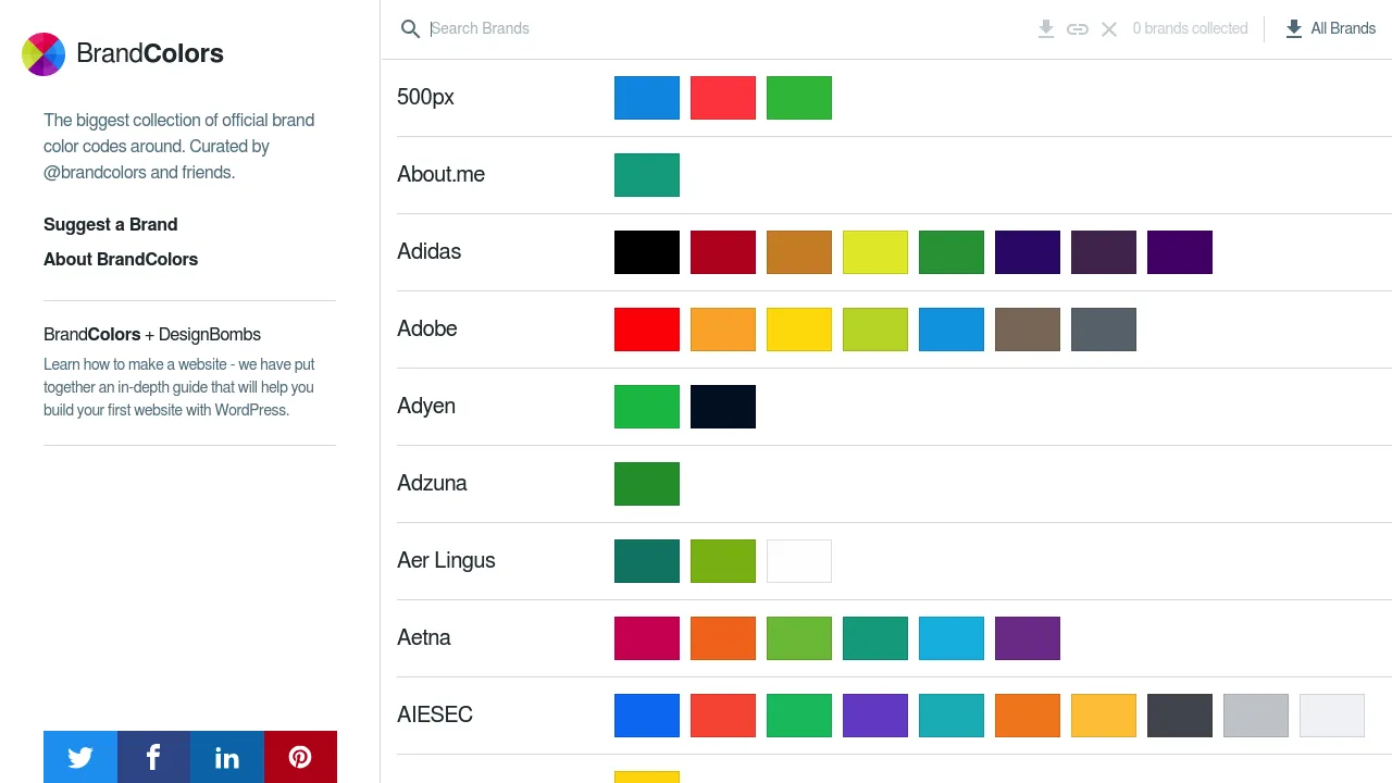 Screenshot 1 of BrandColors