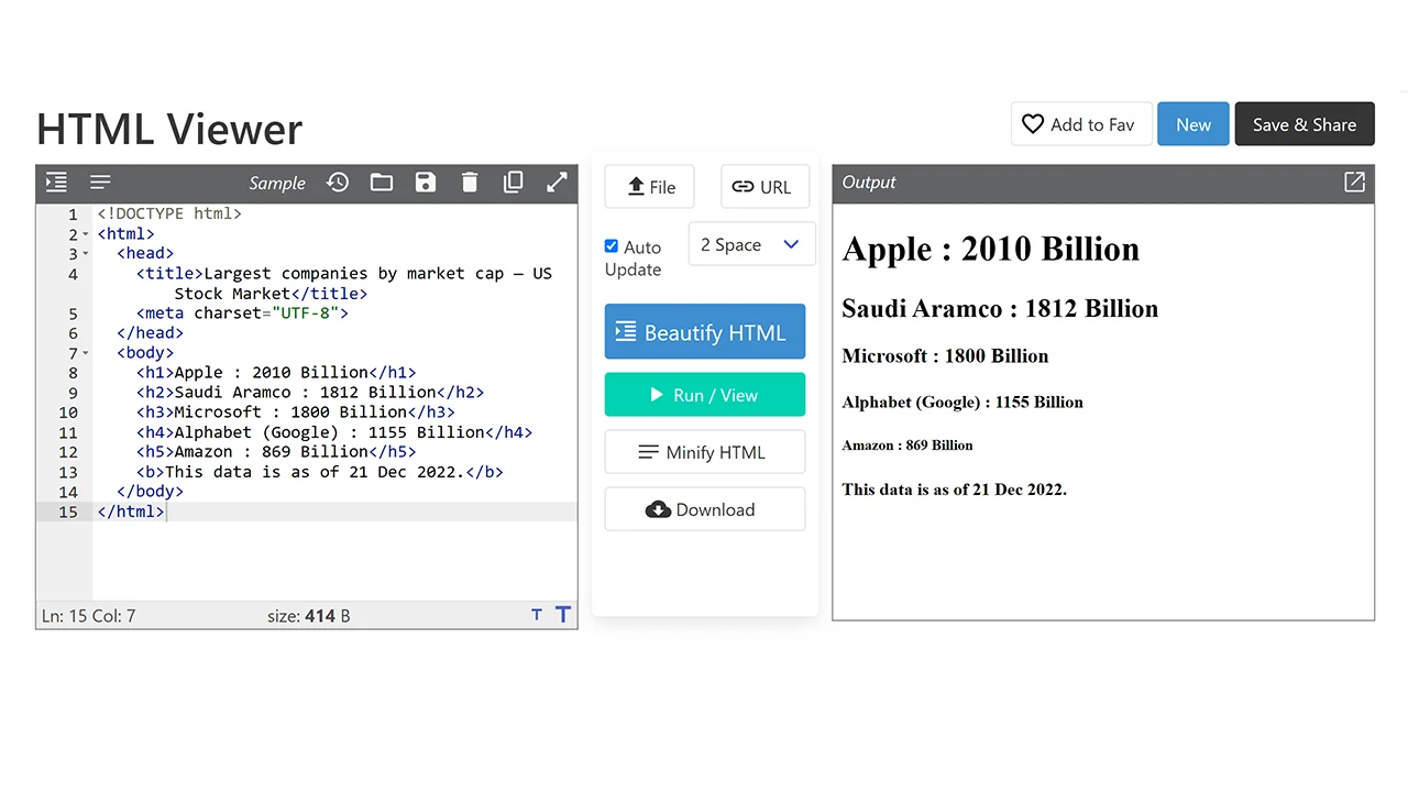 Screenshot 2 of CodeBeautify