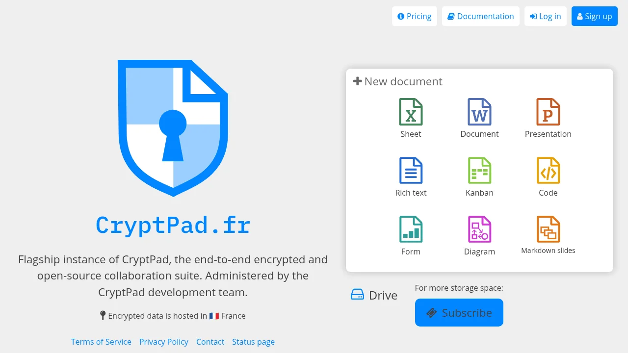 Screenshot 1 of CryptPad