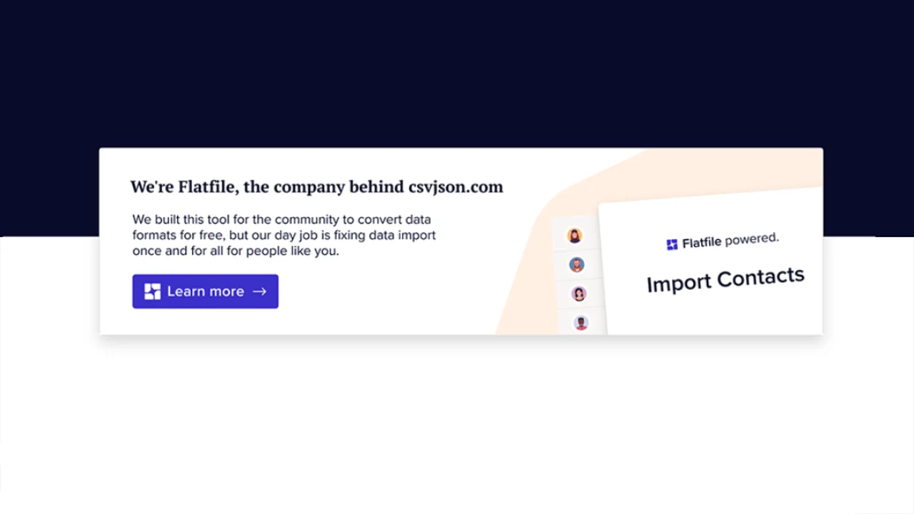 Screenshot 2 of CSVJSON