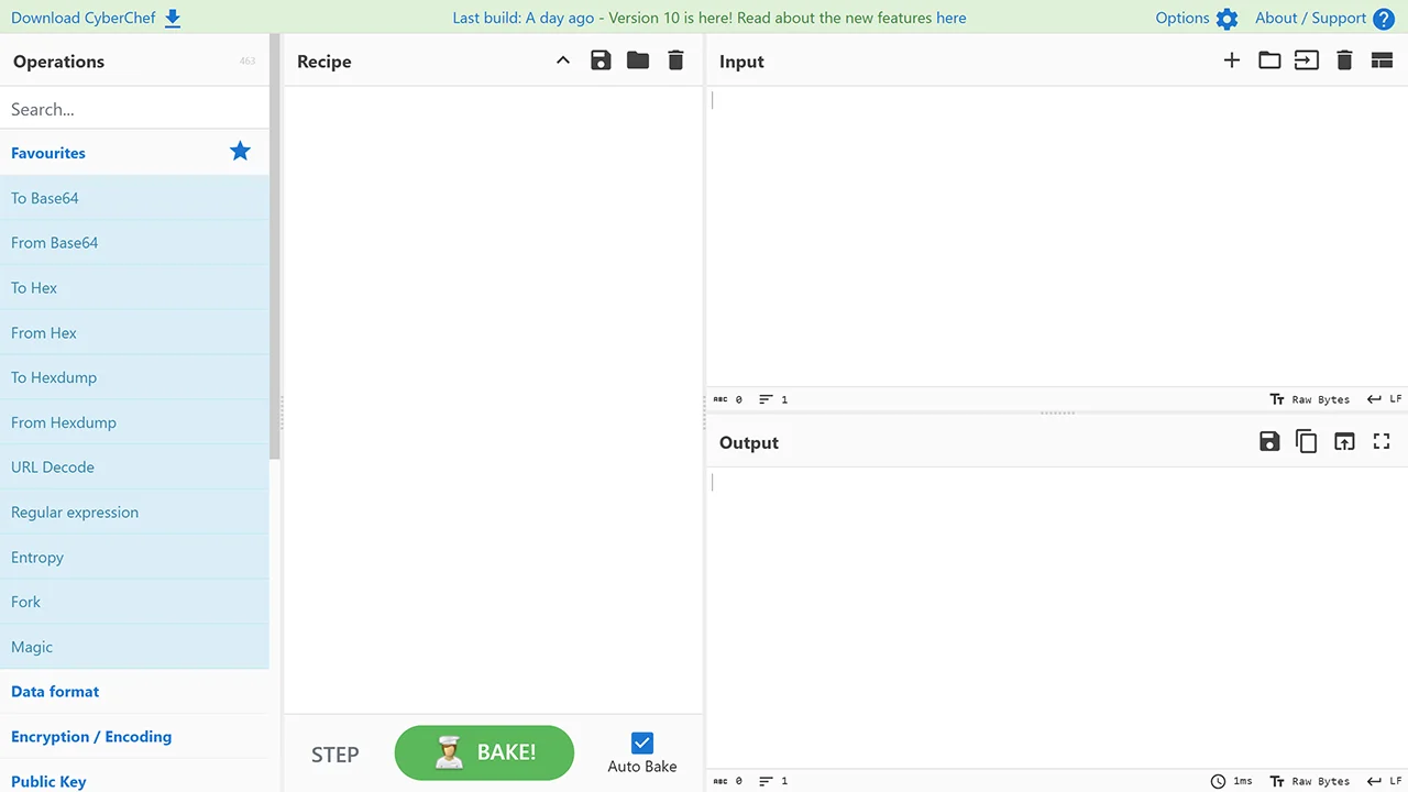 Screenshot 1 of CyberChef