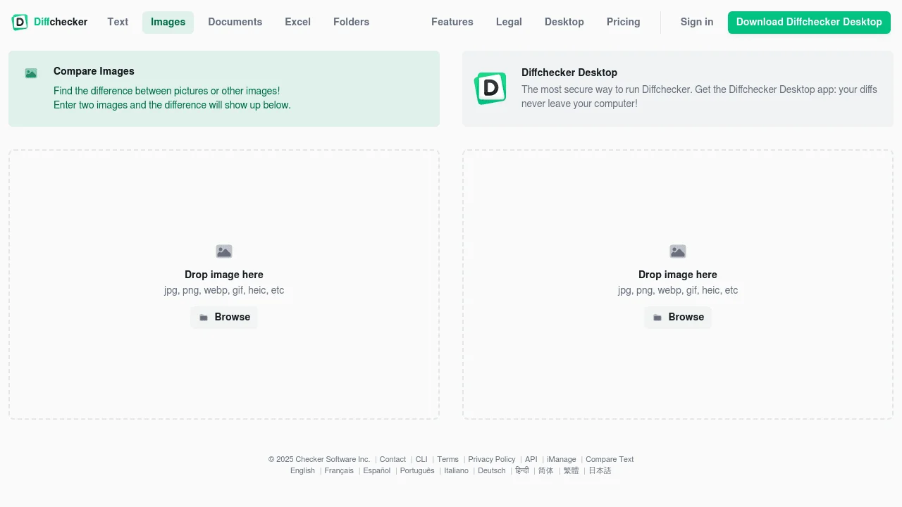 Screenshot 2 of Diffchecker