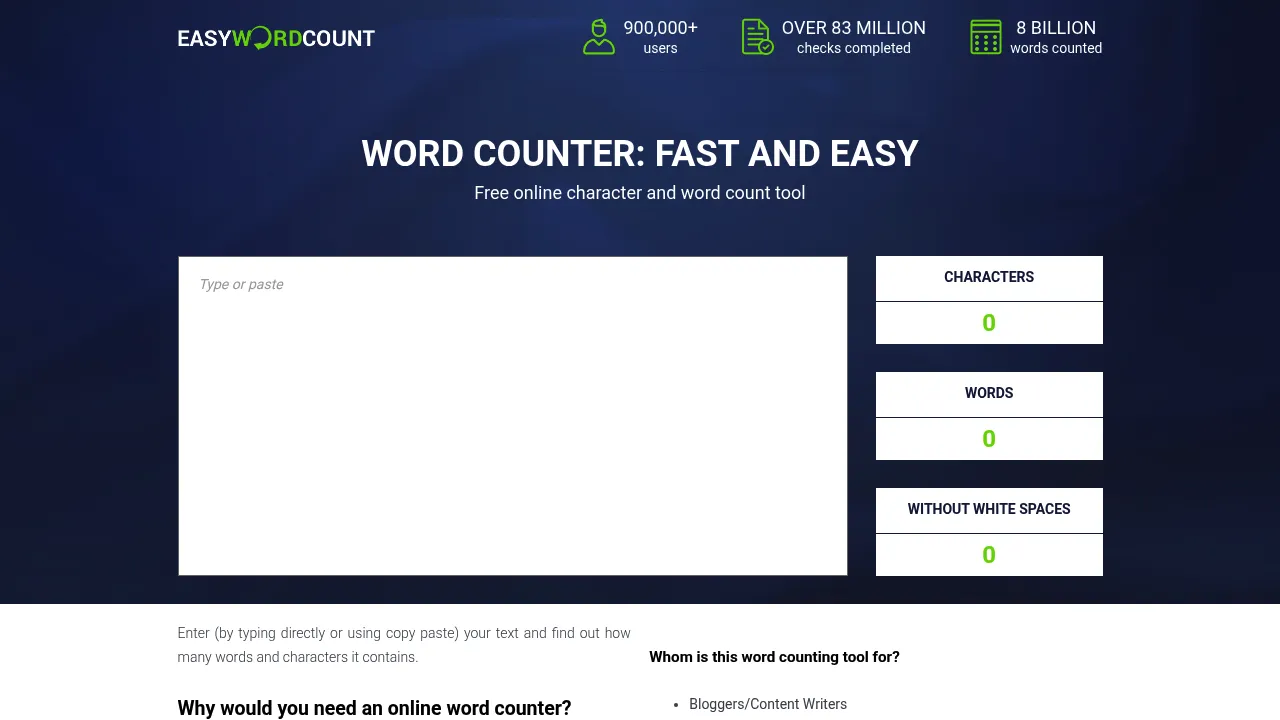 Screenshot 1 of EasyWordCount