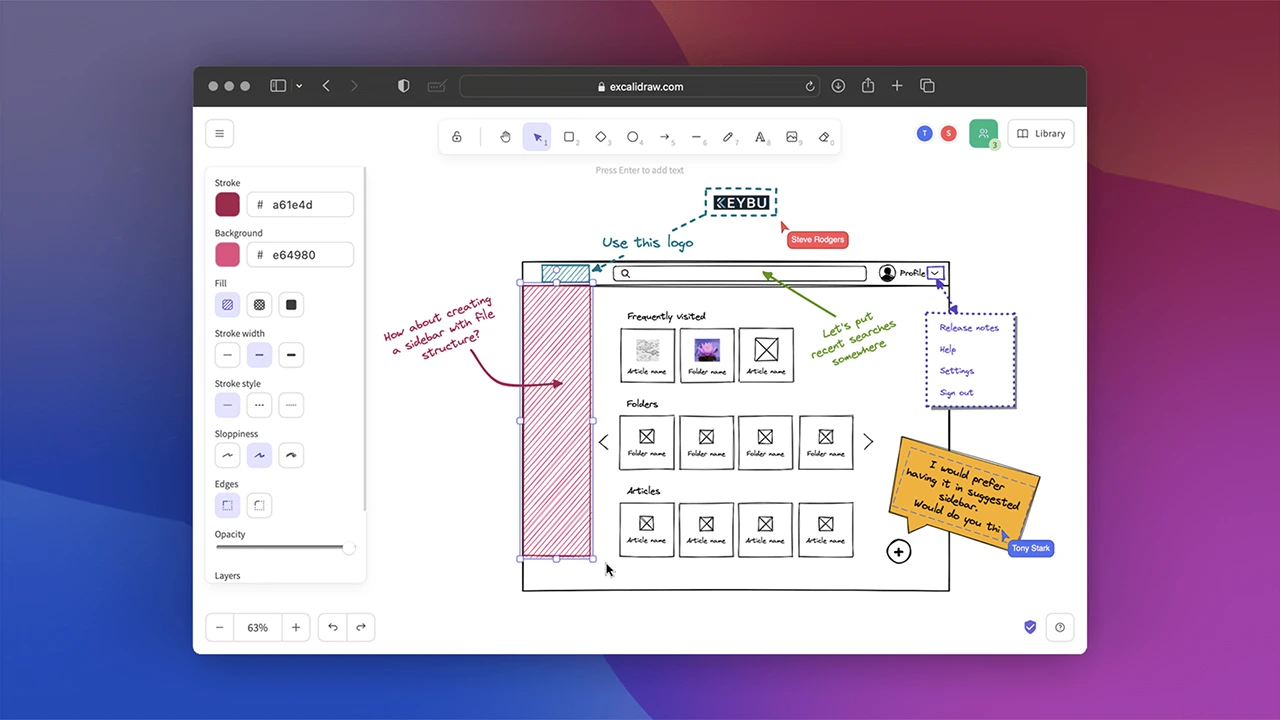 Screenshot 2 of Excalidraw
