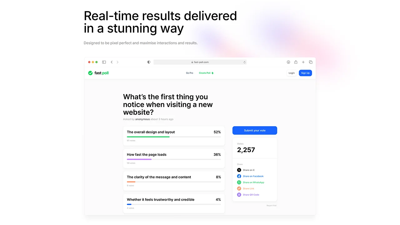 Screenshot 2 of Fast Poll