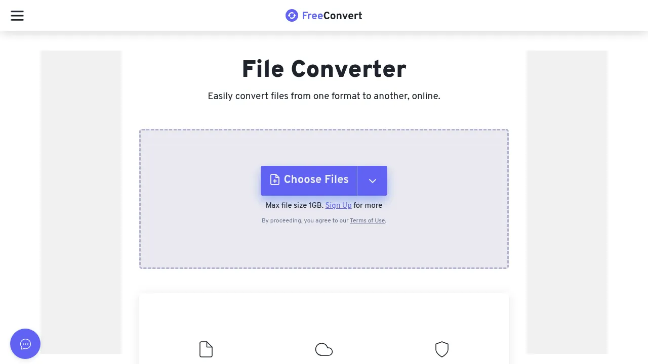 Screenshot 1 of FreeConvert
