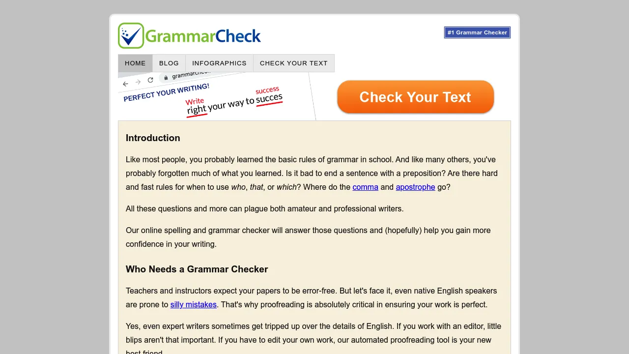 Screenshot 1 of GrammarCheck