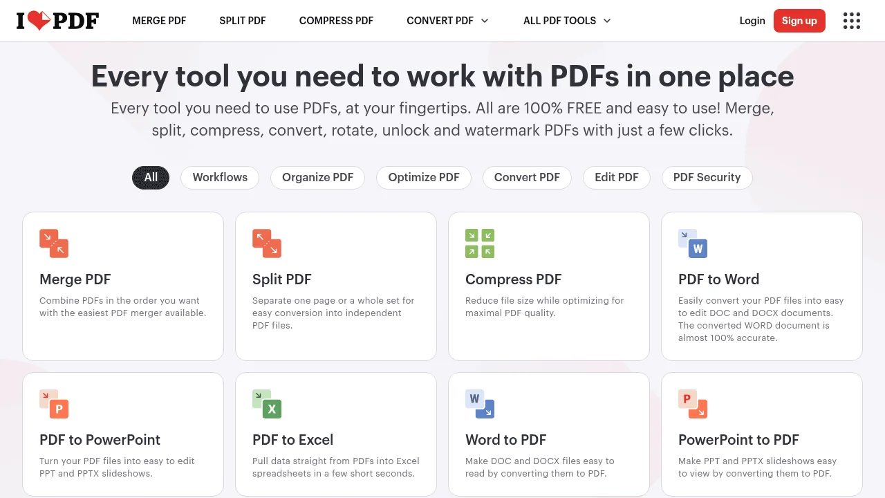 Screenshot 1 of iLovePDF