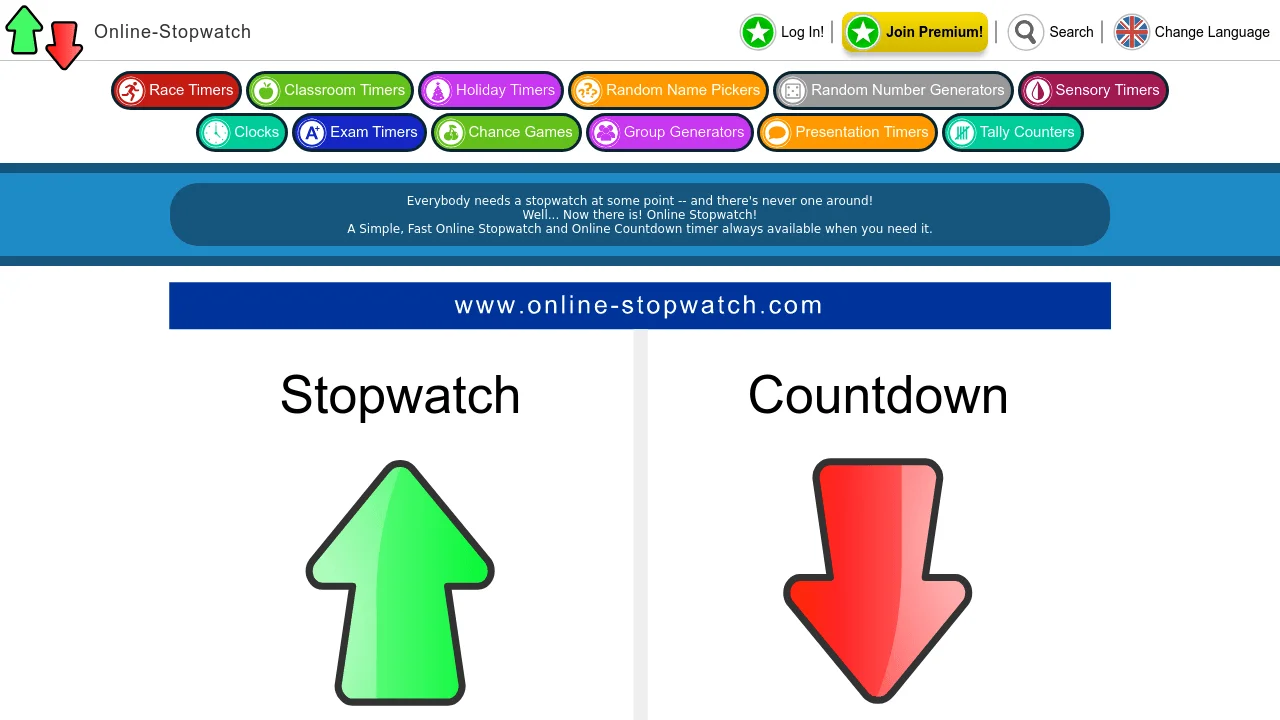 Screenshot 1 of Online Stopwatch