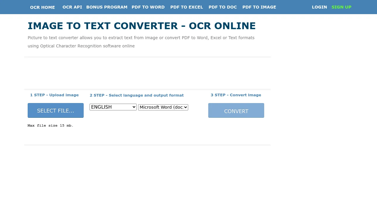 Screenshot 1 of OnlineOCR