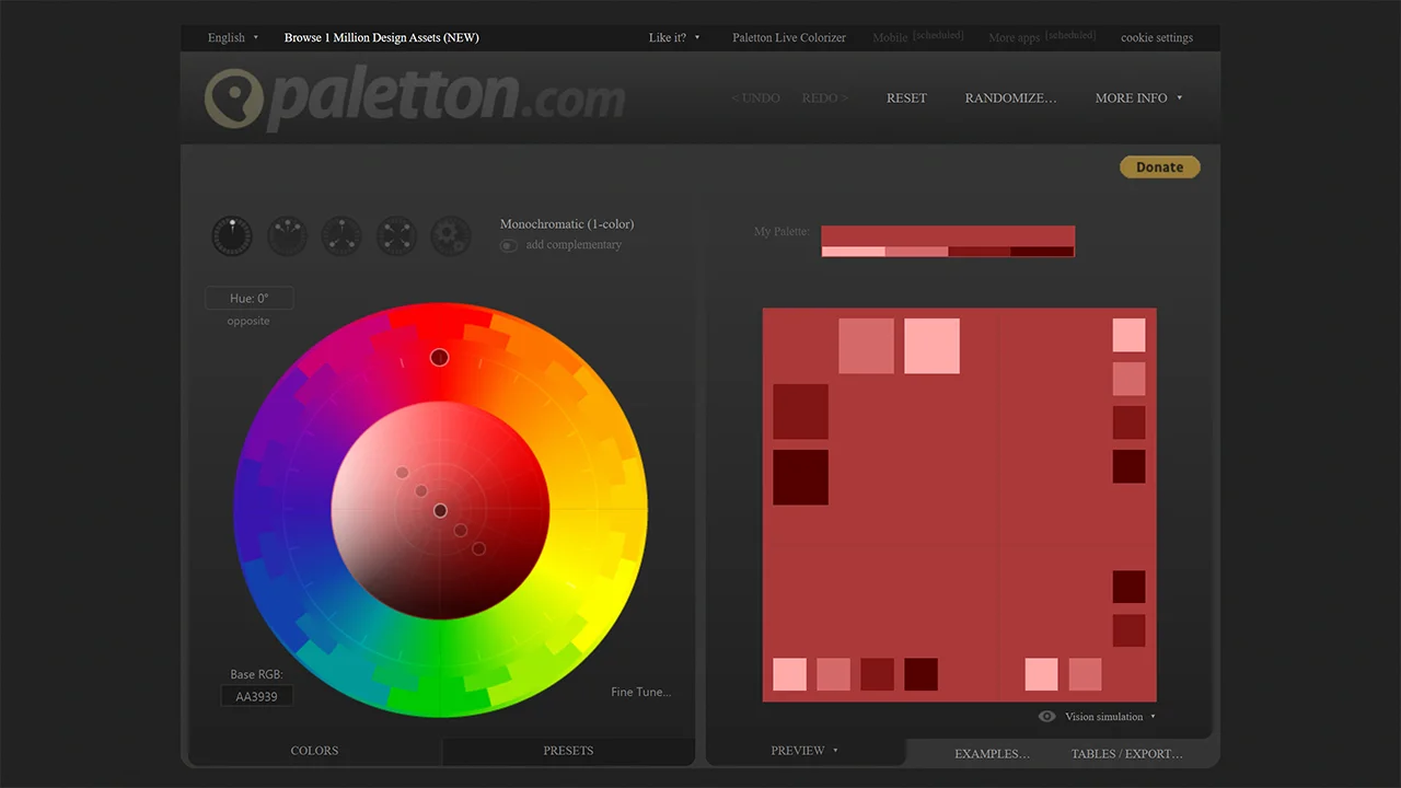Screenshot 1 of Paletton