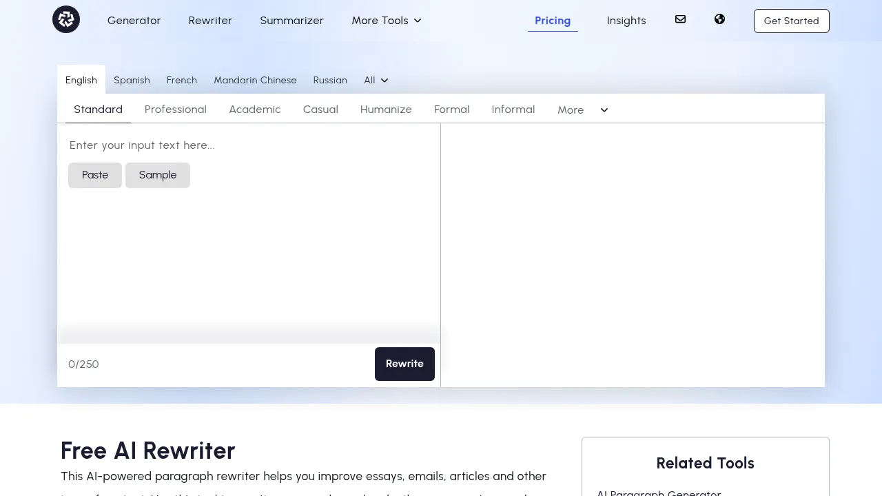 Screenshot 2 of Paragraph Generator