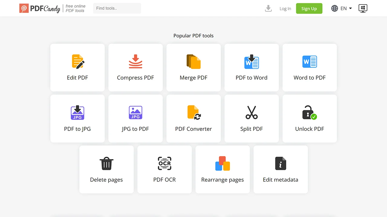 Screenshot 2 of PDF Candy