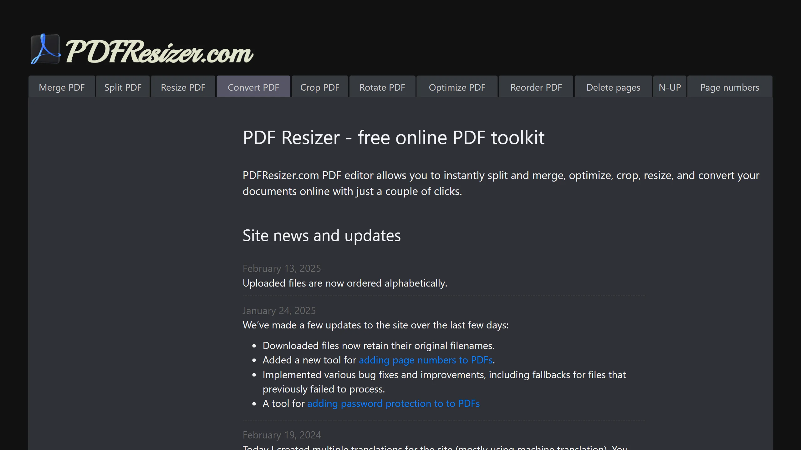 Screenshot 1 of PDF Resizer