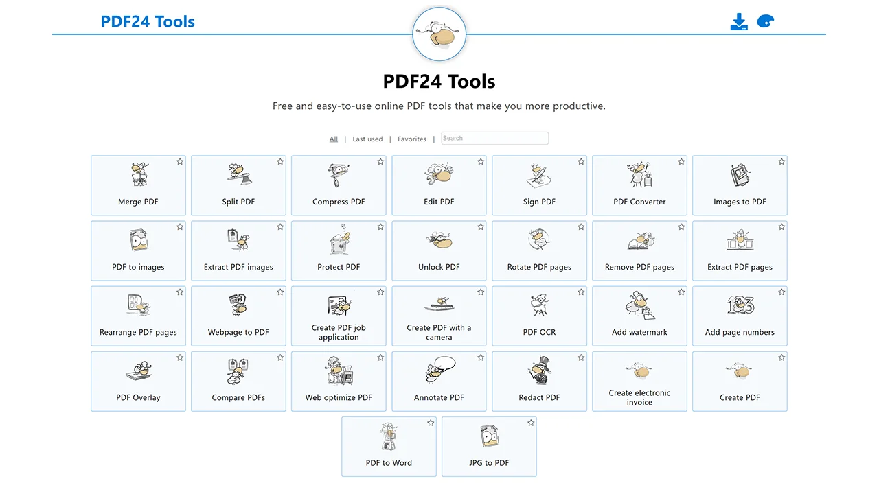 Screenshot 1 of PDF24 Tools