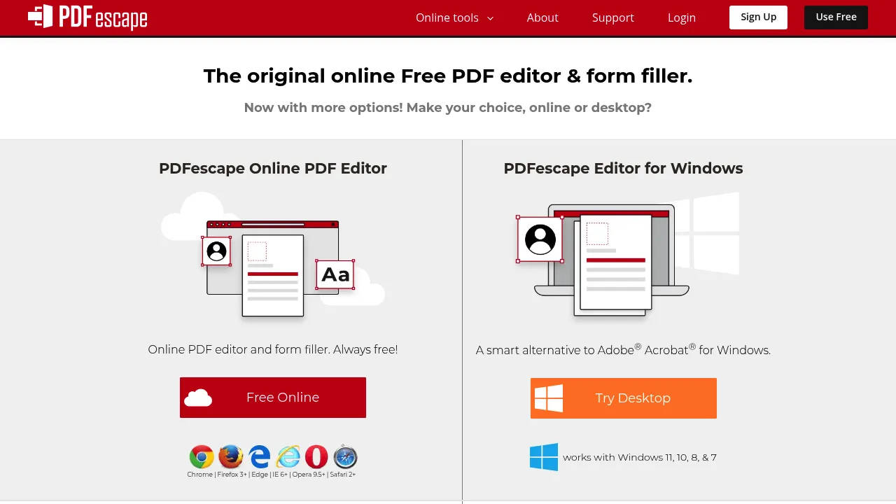 Screenshot 1 of PDFescape