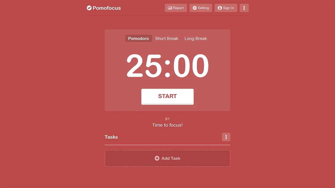 Screenshot 1 of Pomofocus