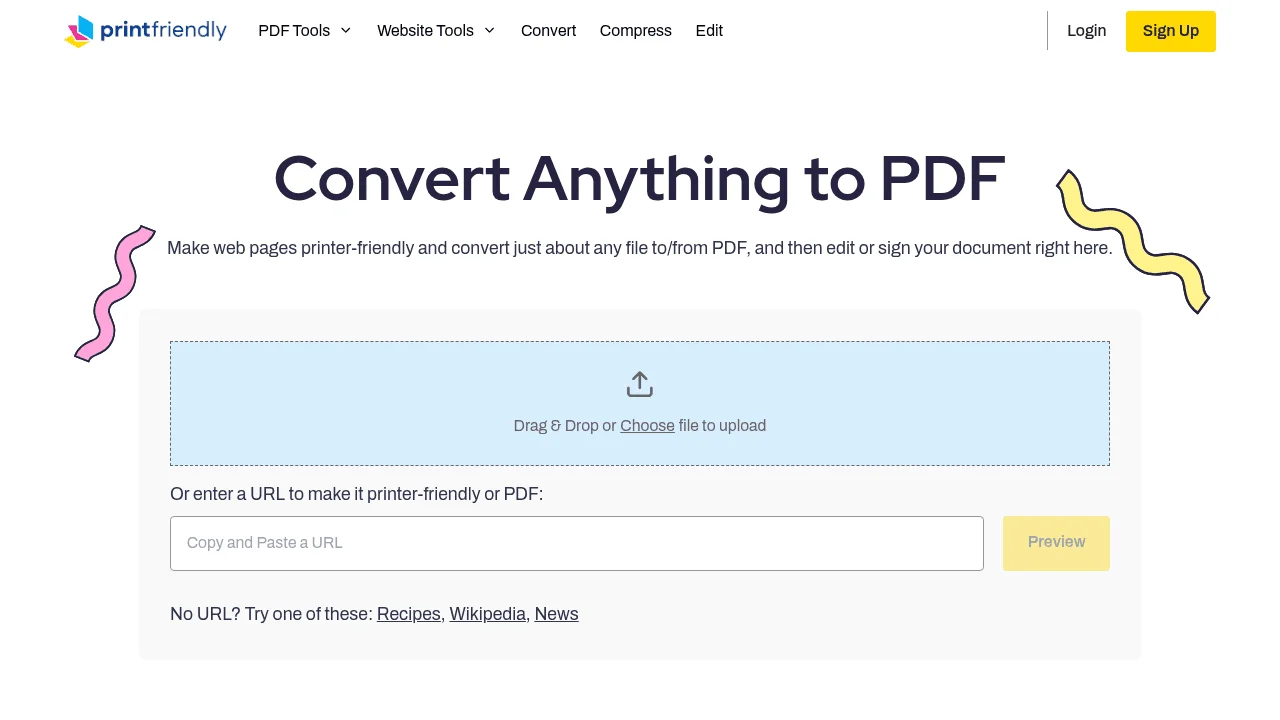 Screenshot 1 of PrintFriendly