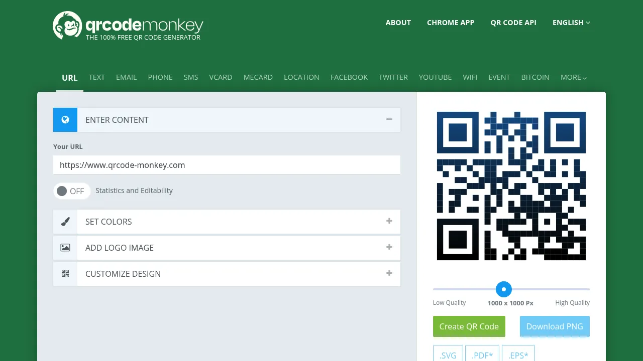 Screenshot 1 of QRCode Monkey