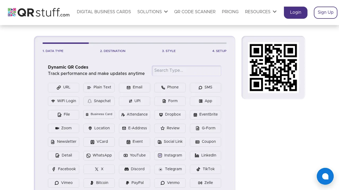 Screenshot 1 of QRstuff