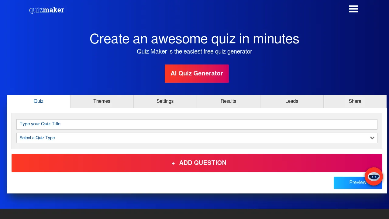 Screenshot 1 of Quiz Maker