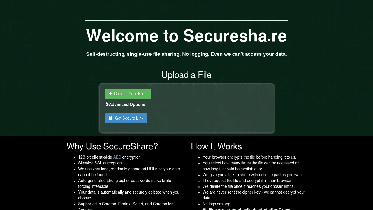 Screenshot 1 of Securesha.re