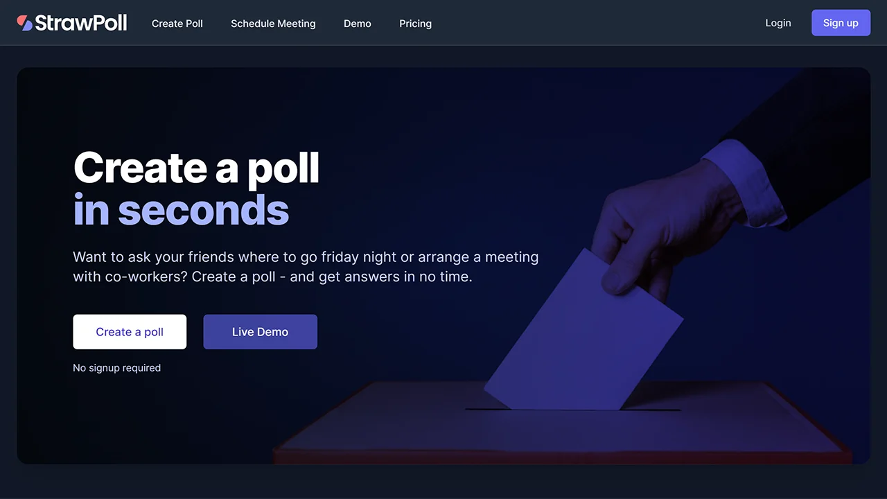 Screenshot 1 of StrawPoll