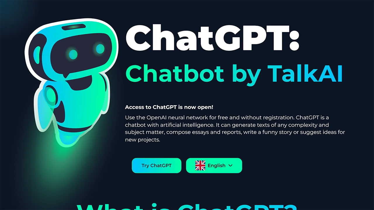 Screenshot 1 of TalkAI