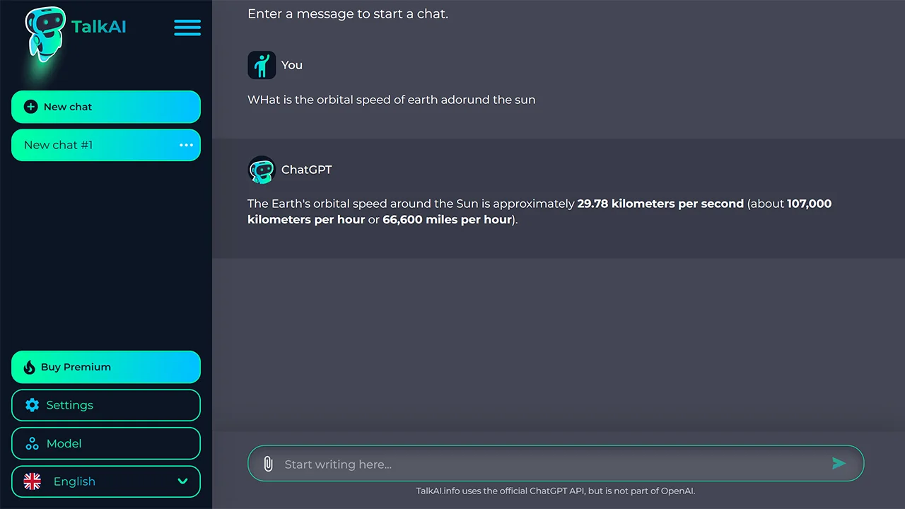 Screenshot 2 of TalkAI