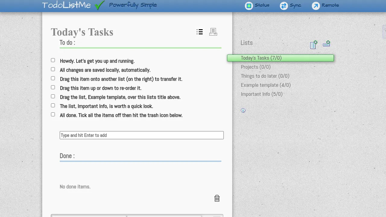 Screenshot 1 of TodoListMe