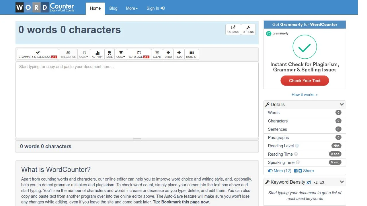 Screenshot 1 of WordCounter